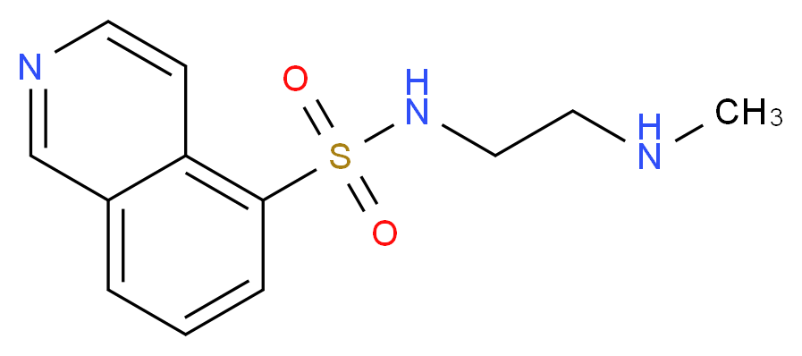 N-[2-(METHYLAMINO)ETHYL]-5-ISOQUINOLINESULFONAMIDE_分子结构_CAS_)