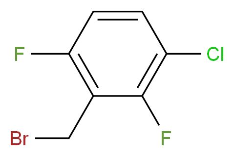 2-(bromomethyl)-4-chloro-1,3-difluorobenzene_分子结构_CAS_261762-47-4