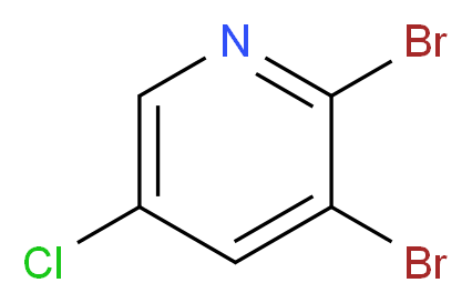 5-Chloro-2,3-dibromopyridine_分子结构_CAS_137628-17-2)