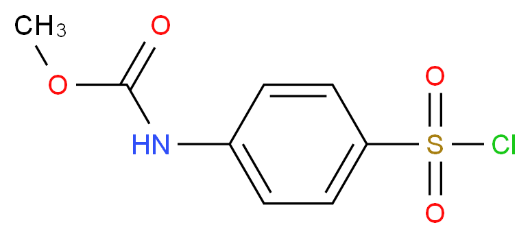 methyl N-[4-(chlorosulfonyl)phenyl]carbamate_分子结构_CAS_21926-53-4