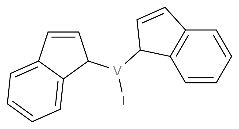 bis(1H-inden-1-yl)(iodo)vanadium_分子结构_CAS_108150-19-2