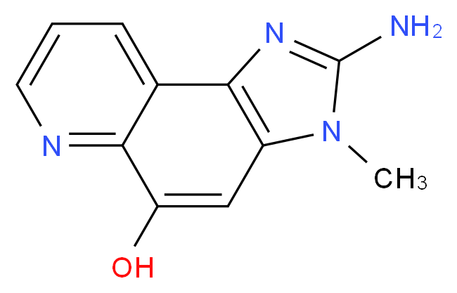 5-Hydroxy-2-amino-3-methylimidazo[4,5-f]quinoline_分子结构_CAS_122719-38-4)