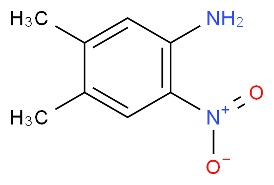 4,5-二甲基-2-硝基苯胺_分子结构_CAS_6972-71-0)