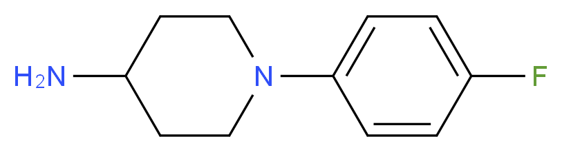 1-(4-fluorophenyl)piperidin-4-amine_分子结构_CAS_164721-12-4)