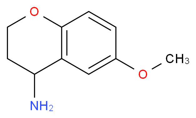 6-methoxy-3,4-dihydro-2H-1-benzopyran-4-amine_分子结构_CAS_81816-60-6