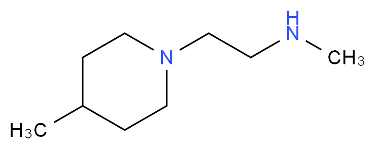 methyl[2-(4-methylpiperidin-1-yl)ethyl]amine_分子结构_CAS_915924-43-5
