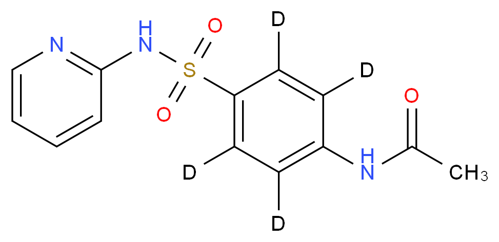 N-{4-[(pyridin-2-yl)sulfamoyl](<sup>2</sup>H<sub>4</sub>)phenyl}acetamide_分子结构_CAS_1189732-52-2