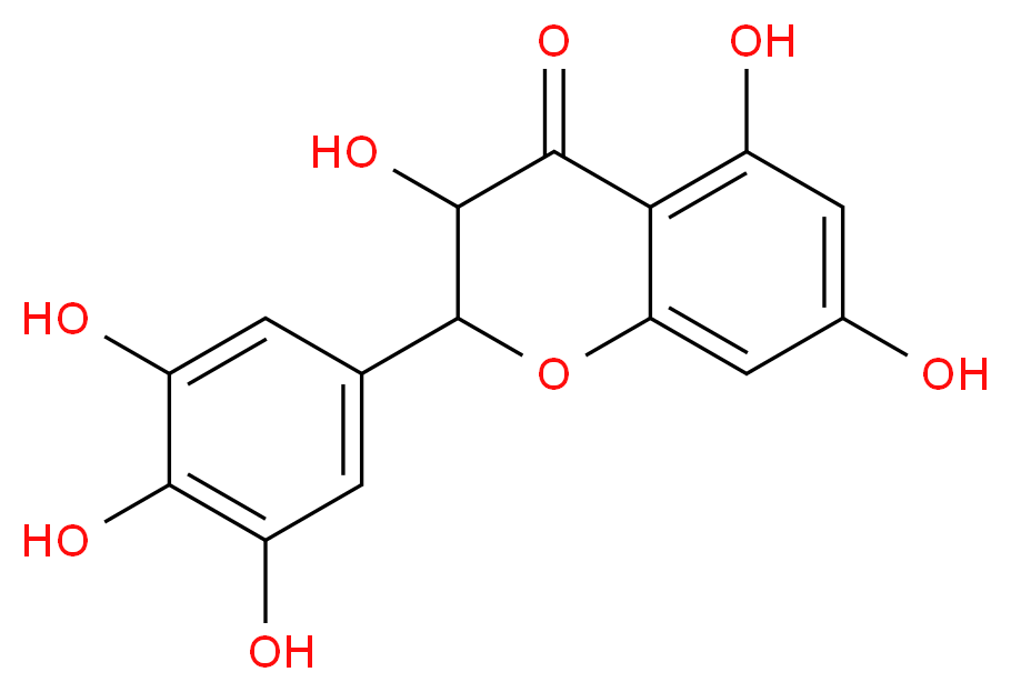 3,5,7-trihydroxy-2-(3,4,5-trihydroxyphenyl)chroman-4-one_分子结构_CAS_)