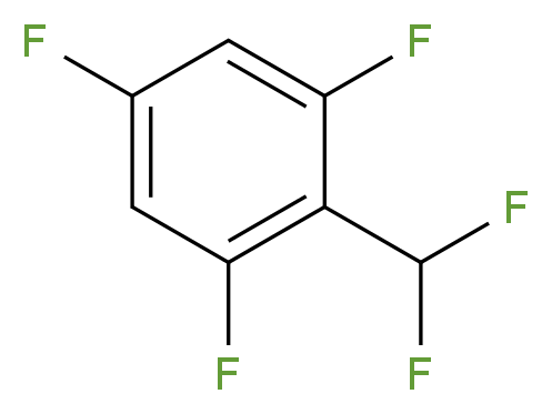 2-(Difluoromethyl)-1,3,5-trifluorobenzene_分子结构_CAS_1214338-85-8)