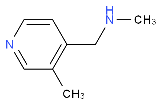N-methyl-1-(3-methylpyridin-4-yl)methanamine_分子结构_CAS_915919-59-4)