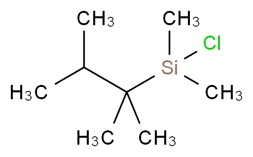 chloro(2,3-dimethylbutan-2-yl)dimethylsilane_分子结构_CAS_67373-56-2