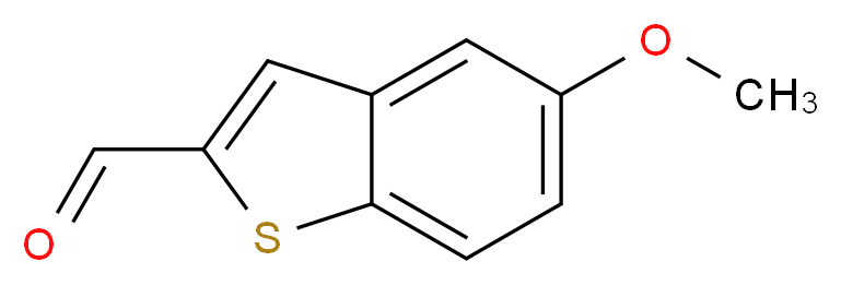 5-methoxy-1-benzothiophene-2-carbaldehyde_分子结构_CAS_622864-56-6