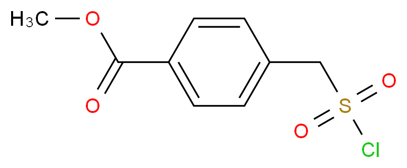 methyl 4-[(chlorosulfonyl)methyl]benzoate_分子结构_CAS_130047-14-2)