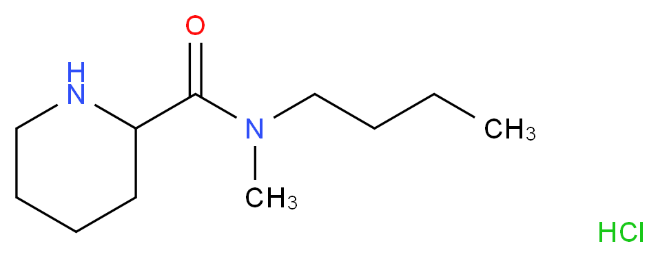 N-Butyl-N-methyl-2-piperidinecarboxamide hydrochloride_分子结构_CAS_)
