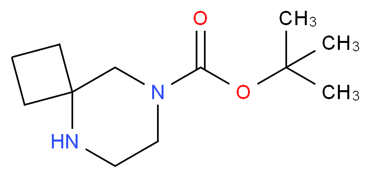 5,8-DIAZA-SPIRO[3.5]NONANE-8-CARBOXYLIC ACID TERT-BUTYL ESTER_分子结构_CAS_886766-31-0)