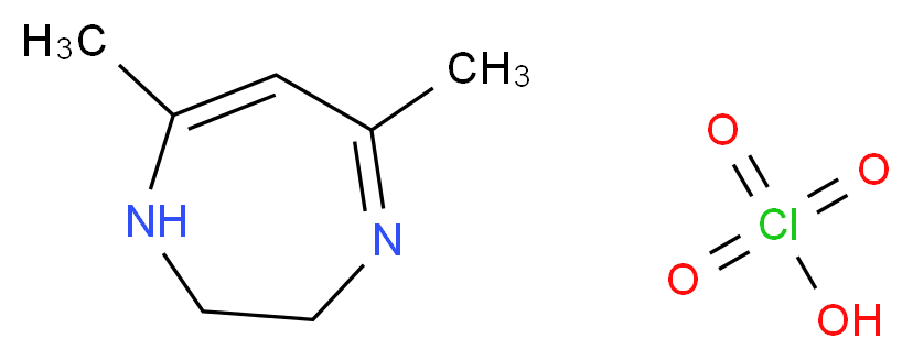5,7-Dimethyl-2,3-dihydro-1H-[1,4]diazepine perchlorate_分子结构_CAS_38772-18-8)