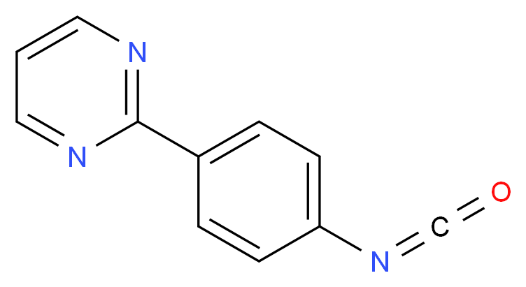 4-(Pyrimidin-2-yl)phenyl isocyanate_分子结构_CAS_216059-84-6)