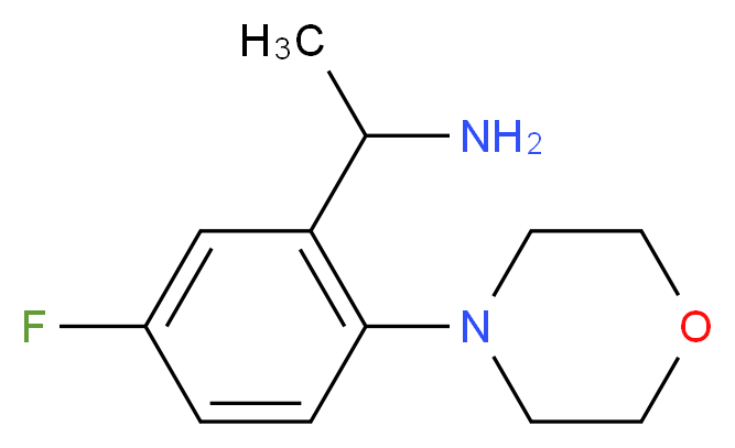 1-[5-fluoro-2-(morpholin-4-yl)phenyl]ethan-1-amine_分子结构_CAS_)