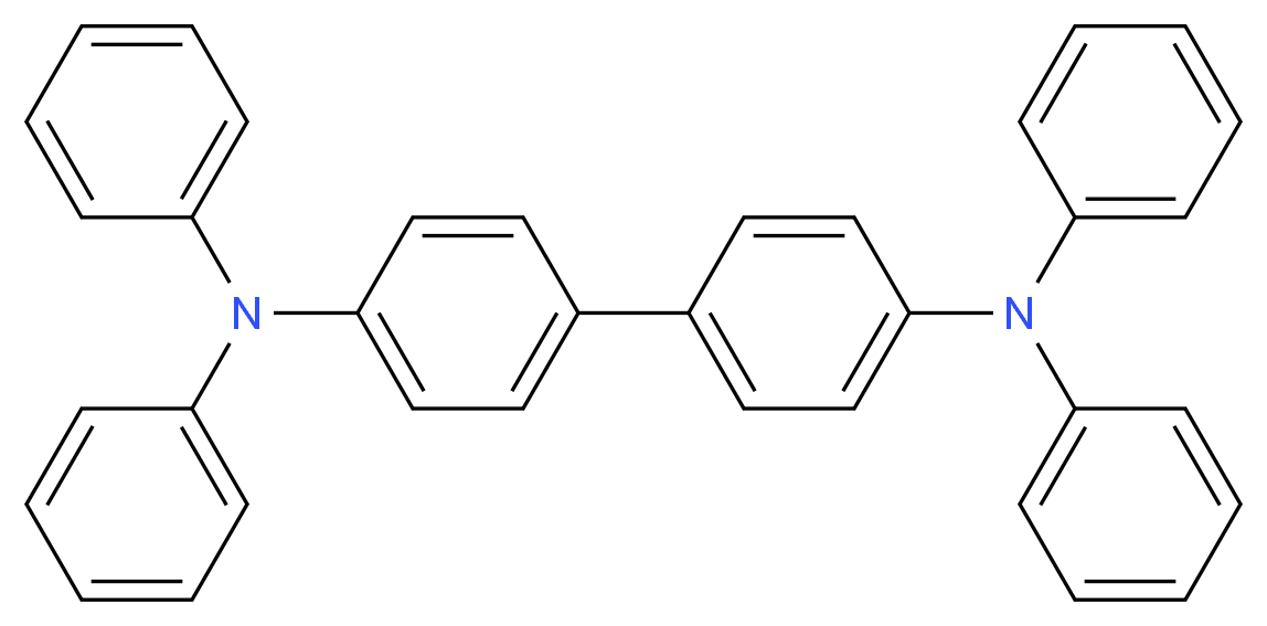 N4,N4,N4',N4'-Tetraphenyl-[1,1'-biphenyl]-4,4'-diaMine_分子结构_CAS_15546-43-7)