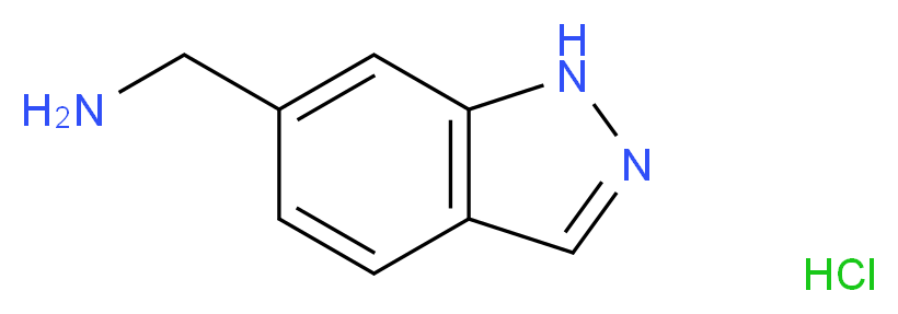 1H-indazol-6-ylmethanamine hydrochloride_分子结构_CAS_943845-79-2