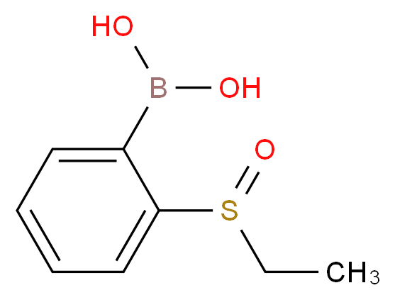 (2-(Ethylsulfinyl)phenyl)boronic acid_分子结构_CAS_1072952-11-4)