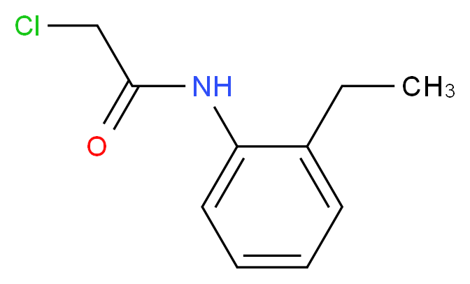 2-Chloro-N-(2-ethylphenyl)acetamide_分子结构_CAS_)