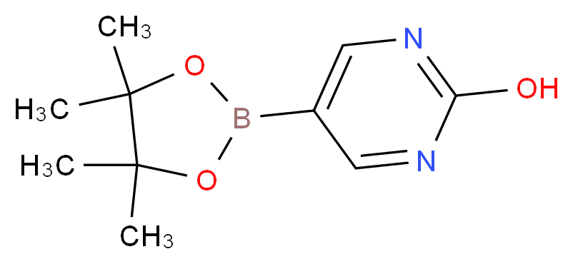 5-(tetramethyl-1,3,2-dioxaborolan-2-yl)pyrimidin-2-ol_分子结构_CAS_1073354-84-3