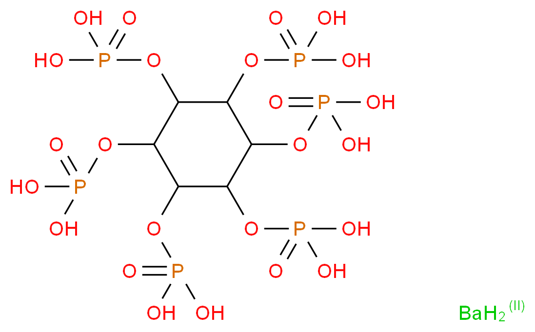 {[2,3,4,5,6-pentakis(phosphonooxy)cyclohexyl]oxy}phosphonic acid barium dihydride_分子结构_CAS_90940-73-1