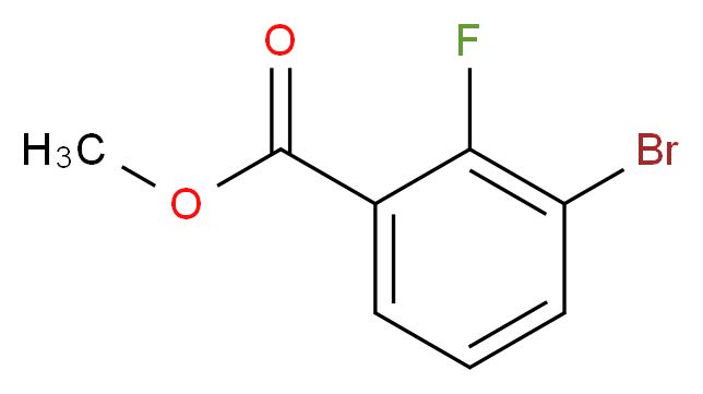 methyl 3-bromo-2-fluorobenzoate_分子结构_CAS_206551-41-9