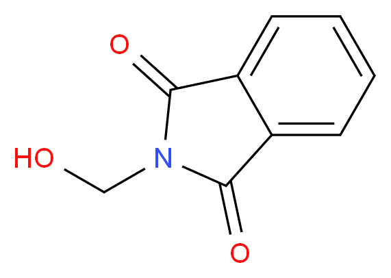 N-羟甲基邻苯二甲酰亚胺_分子结构_CAS_118-29-6)