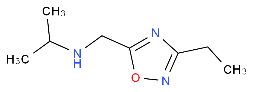 N-[(3-ethyl-1,2,4-oxadiazol-5-yl)methyl]propan-2-amine_分子结构_CAS_915922-00-8)