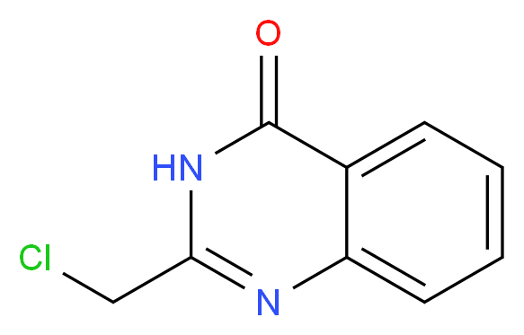 2-(chloromethyl)-3,4-dihydroquinazolin-4-one_分子结构_CAS_3817-05-8