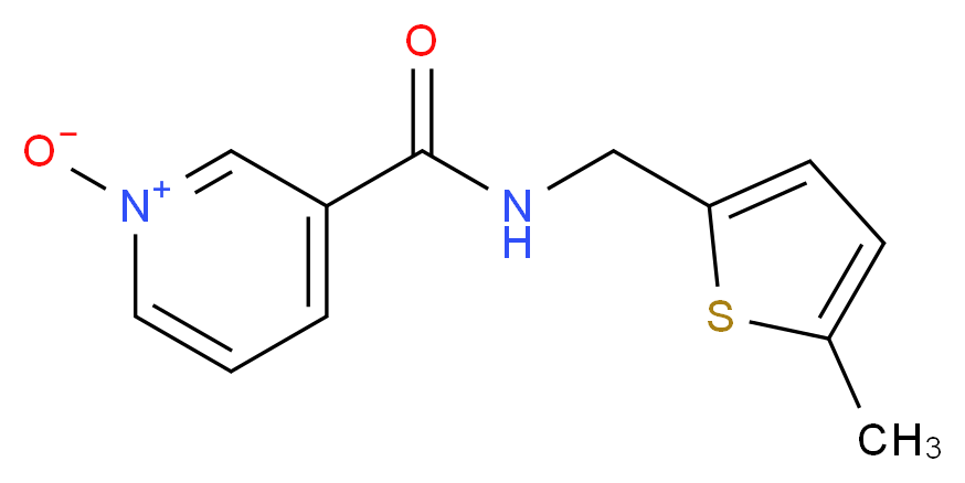 N-[(5-methyl-2-thienyl)methyl]nicotinamide 1-oxide_分子结构_CAS_)
