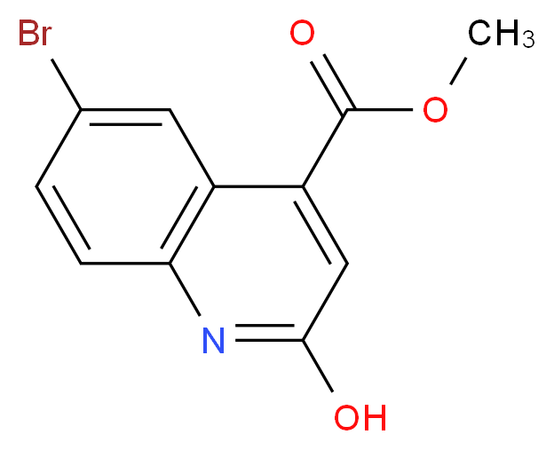 methyl 6-bromo-2-hydroxyquinoline-4-carboxylate_分子结构_CAS_66416-74-8)