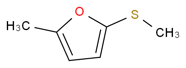 2-甲基-5-(甲基硫代)呋喃_分子结构_CAS_13678-59-6)