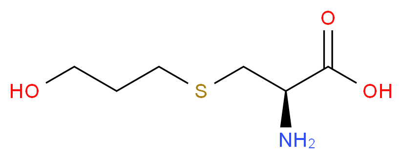 (2R)-2-amino-3-[(3-hydroxypropyl)sulfanyl]propanoic acid_分子结构_CAS_13189-98-5