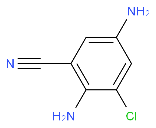 2,5-DIAMINO-3-CHLOROBENZONITRILE_分子结构_CAS_82997-64-6)