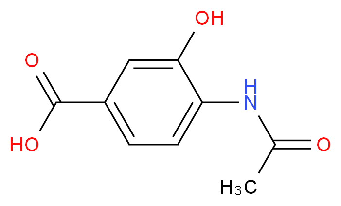 4-Acetamido-3-hydroxybenzoic acid_分子结构_CAS_10098-40-5)