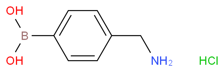 4-Aminomethylphenylboronic acid hydrochloride_分子结构_CAS_75705-21-4)