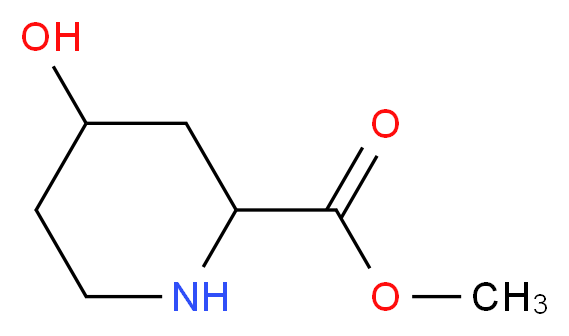 methyl 4-hydroxypiperidine-2-carboxylate_分子结构_CAS_144913-66-6