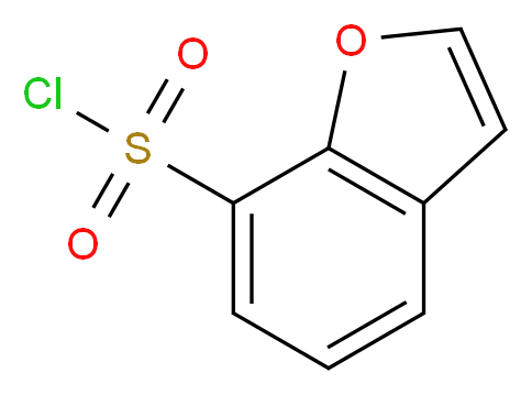 1-benzofuran-7-sulfonyl chloride_分子结构_CAS_1191030-88-2