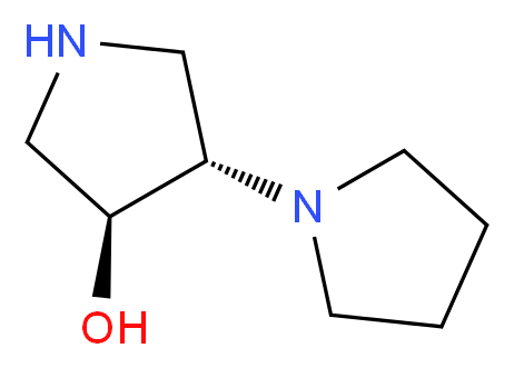 (3S,4S)-4-(pyrrolidin-1-yl)pyrrolidin-3-ol_分子结构_CAS_960289-59-2