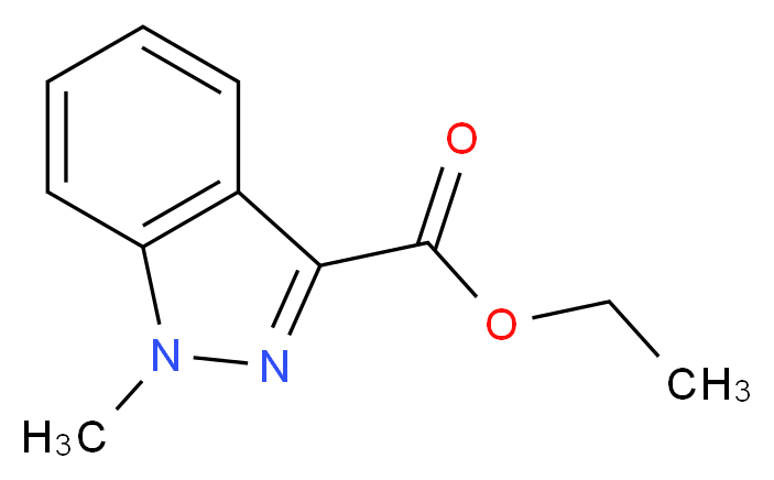 ethyl 1-methyl-1H-indazole-3-carboxylate_分子结构_CAS_220488-05-1