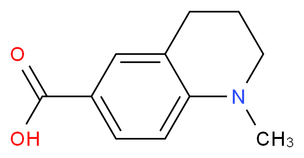 1-methyl-1,2,3,4-tetrahydroquinoline-6-carboxylic acid_分子结构_CAS_162648-46-6