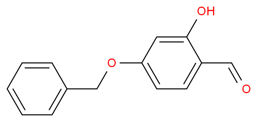 4-苯甲氧基-2-羟基苯甲醛_分子结构_CAS_52085-14-0)