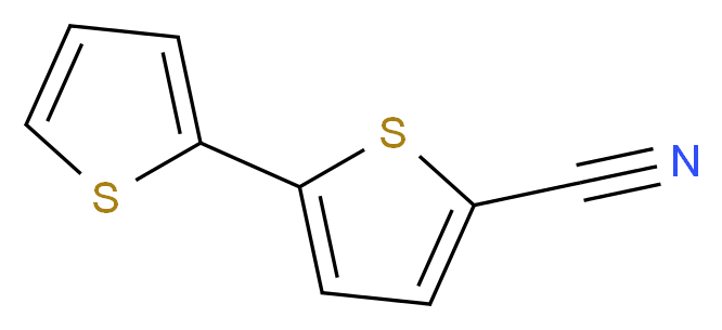 5-(thien-2-yl)thiophene-2-carbonitrile_分子结构_CAS_16278-99-2)