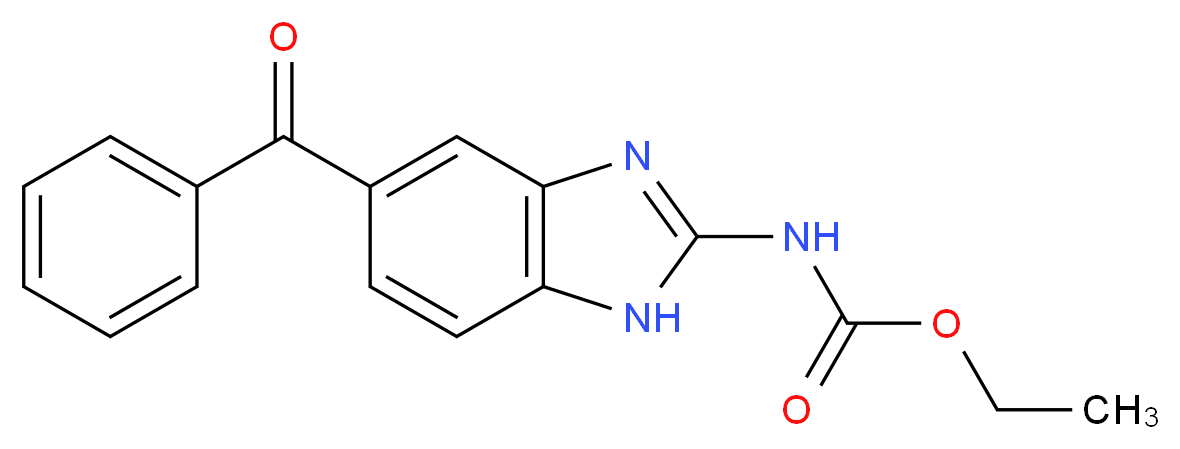 ethyl N-(5-benzoyl-1H-1,3-benzodiazol-2-yl)carbamate_分子结构_CAS_31430-19-0