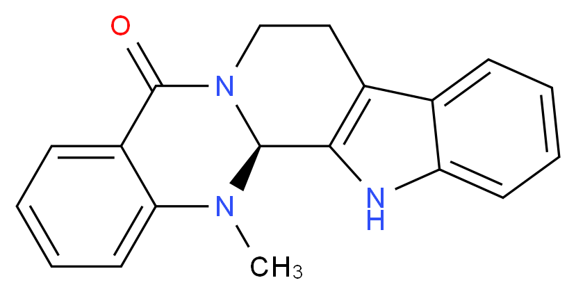 (S)-14-methyl-7,8,13b,14-tetrahydroindolo[2',3':3,4]pyrido[2,1-b]quinazolin-5(13H)-one_分子结构_CAS_)