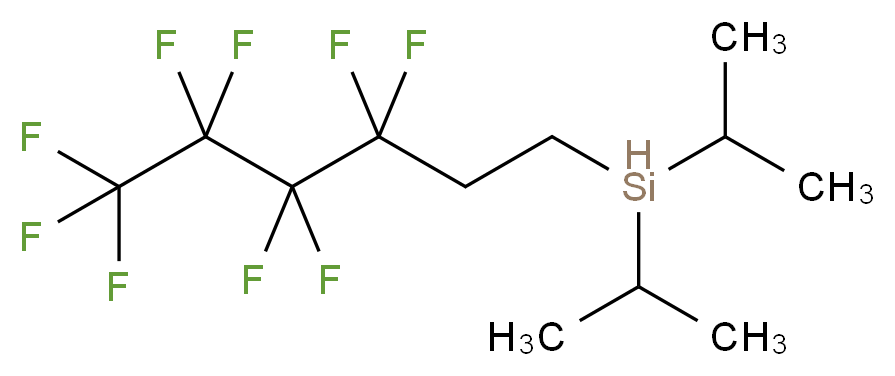 二异丙基(3,3,4,4,5,5,6,6,6-九氟己基)硅烷_分子结构_CAS_356056-13-8)