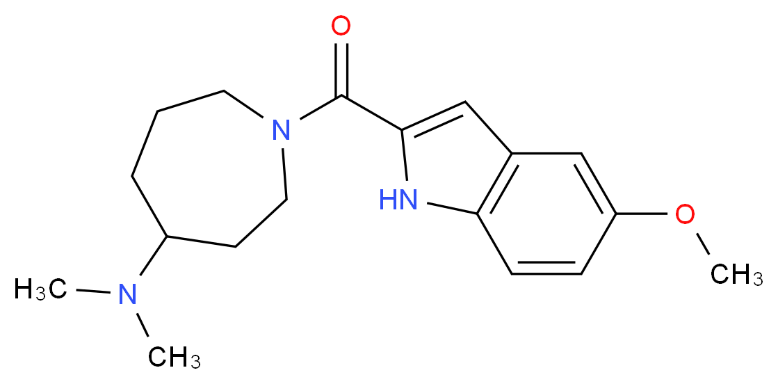 1-[(5-methoxy-1H-indol-2-yl)carbonyl]-N,N-dimethyl-4-azepanamine_分子结构_CAS_)
